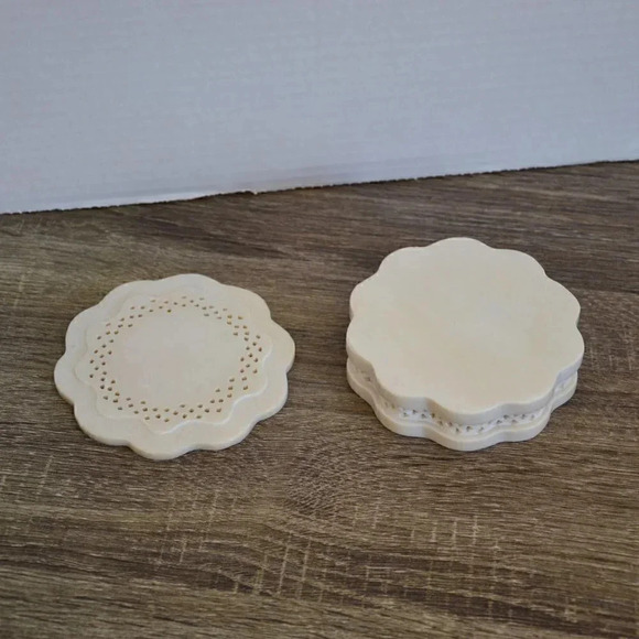 Carved Stone Trinket Box with  Lid - Picture 3 of 5